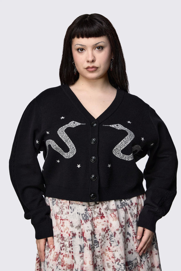 Dangerfield - Curve Slithering Goth Cardigan - black