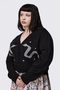 Dangerfield - Curve Slithering Goth Cardigan - black