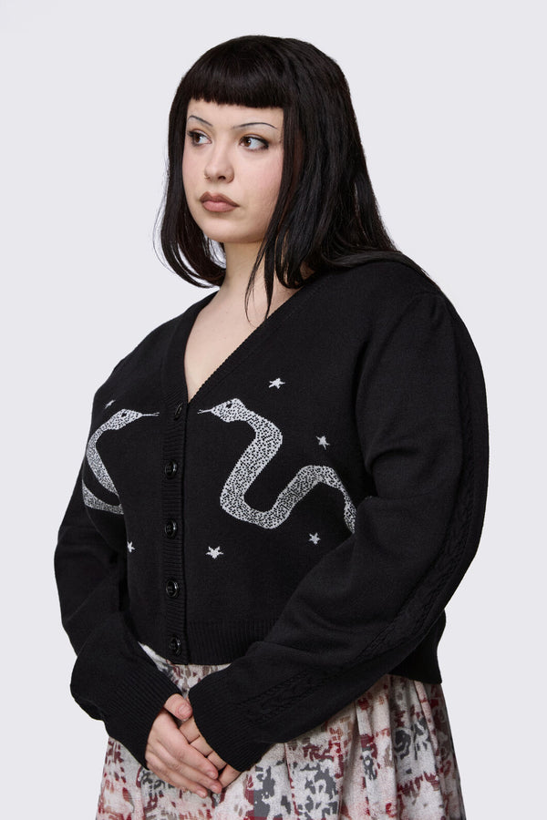 Dangerfield - Curve Slithering Goth Cardigan - black