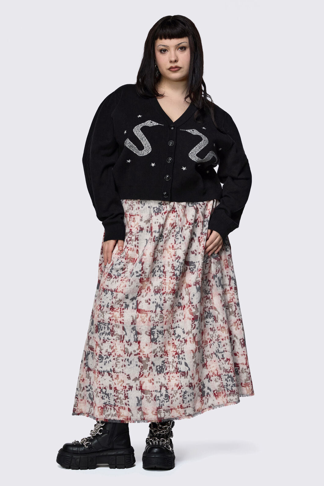 Dangerfield - Curve Slithering Goth Cardigan - black