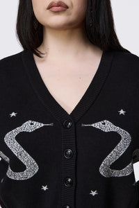 Dangerfield - Curve Slithering Goth Cardigan - black