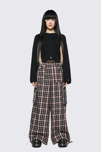 Dangerfield - Archangel Tartan Cargo Pant - brown