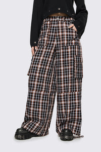 Dangerfield - Archangel Tartan Cargo Pant - brown
