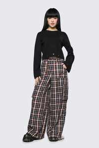 Dangerfield - Archangel Tartan Cargo Pant - brown