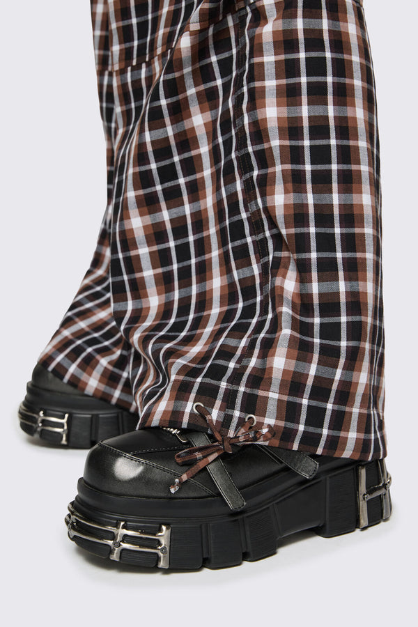 Dangerfield - Archangel Tartan Cargo Pant - brown