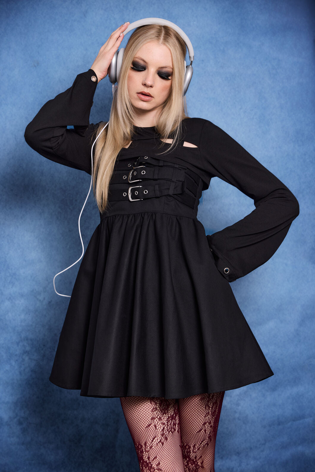 Dangerfield - Cindy Buckle Mini Dress - black