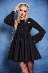 Dangerfield - Cindy Buckle Mini Dress - black