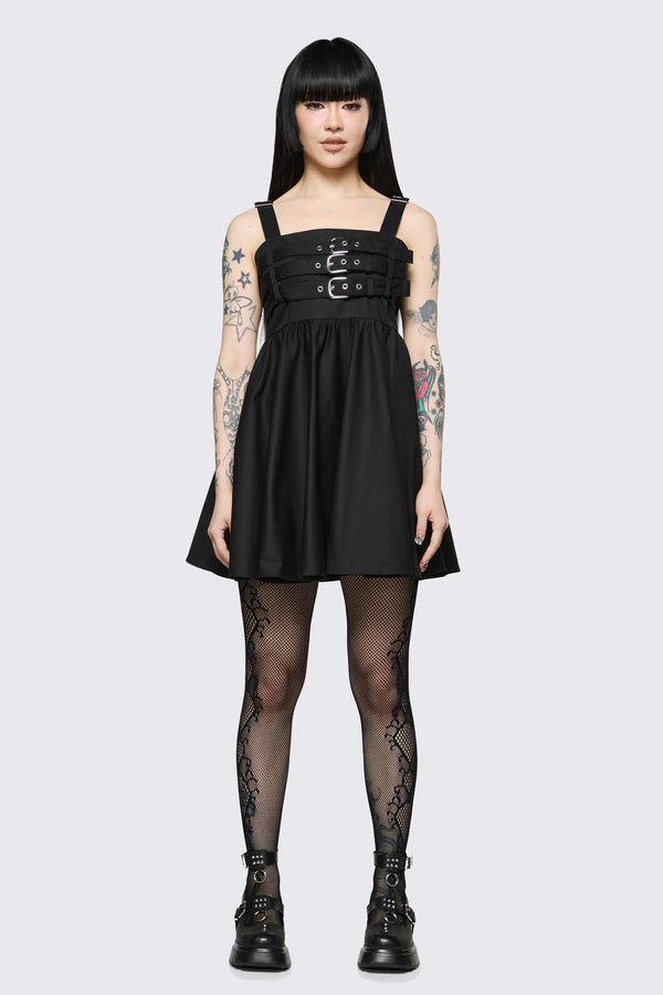 Dangerfield - Cindy Buckle Mini Dress - black