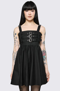 Dangerfield - Cindy Buckle Mini Dress - black