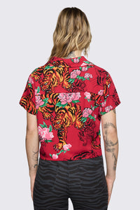 Dangerfield - Big Cat Blouse - red