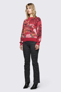 Dangerfield - Big Cat Knit - red