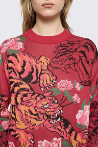 Dangerfield - Big Cat Knit - red