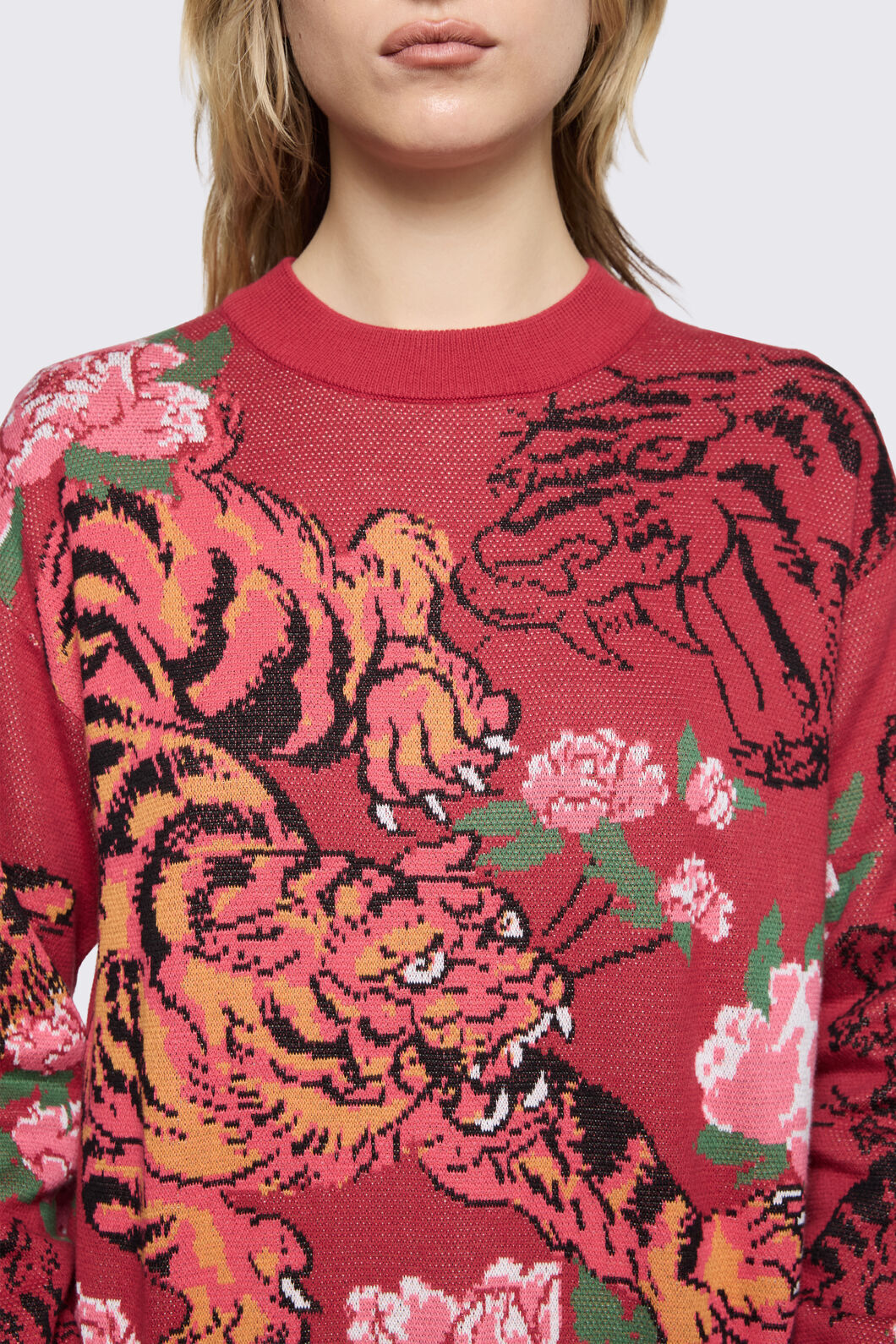 Dangerfield - Big Cat Knit - red
