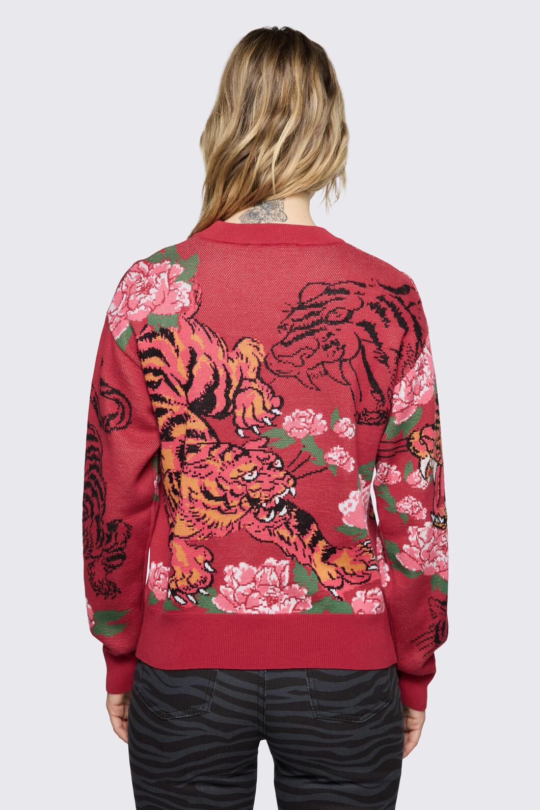 Dangerfield - Big Cat Knit - red