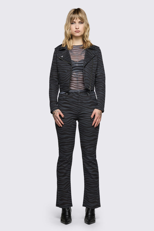 Dangerfield - Untamed Stripe Jacket - grey