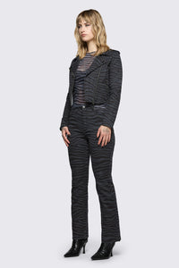 Dangerfield - Untamed Stripe Jacket - grey