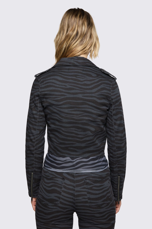 Dangerfield - Untamed Stripe Jacket - grey