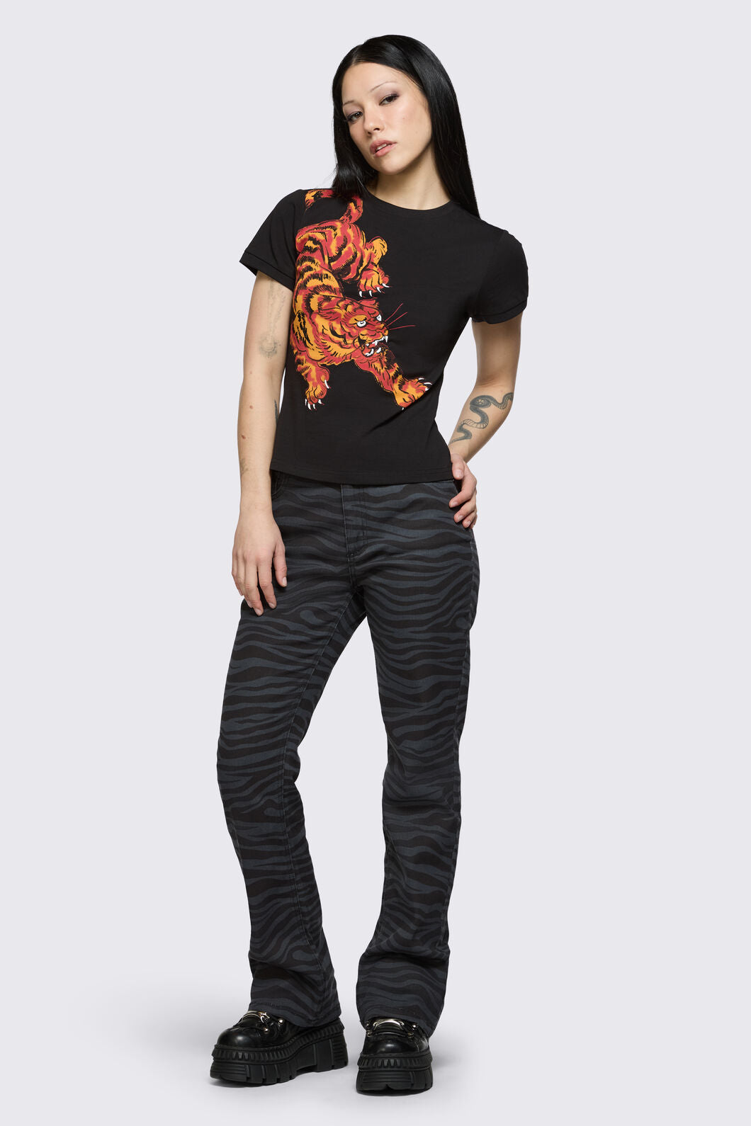 Dangerfield - Big Cat Tee - black