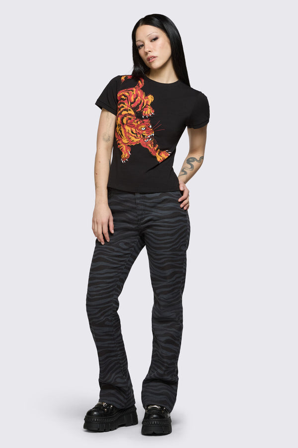Dangerfield - Big Cat Tee - black