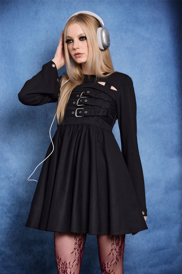 Dangerfield - Cindy Cut Out Sleeves - black