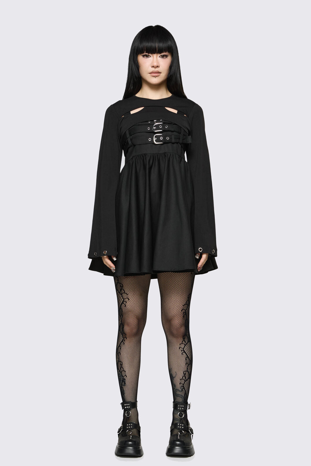 Dangerfield - Cindy Cut Out Sleeves - black