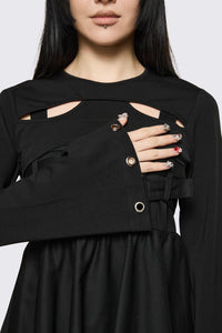 Dangerfield - Cindy Cut Out Sleeves - black