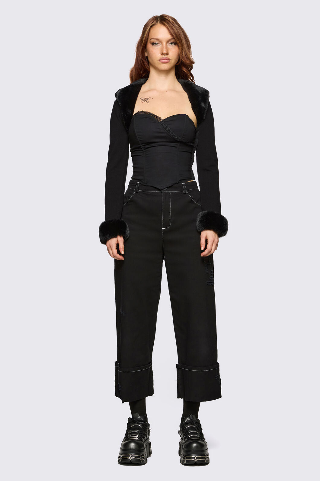 Dangerfield - Cindy Trim Sleeves - black