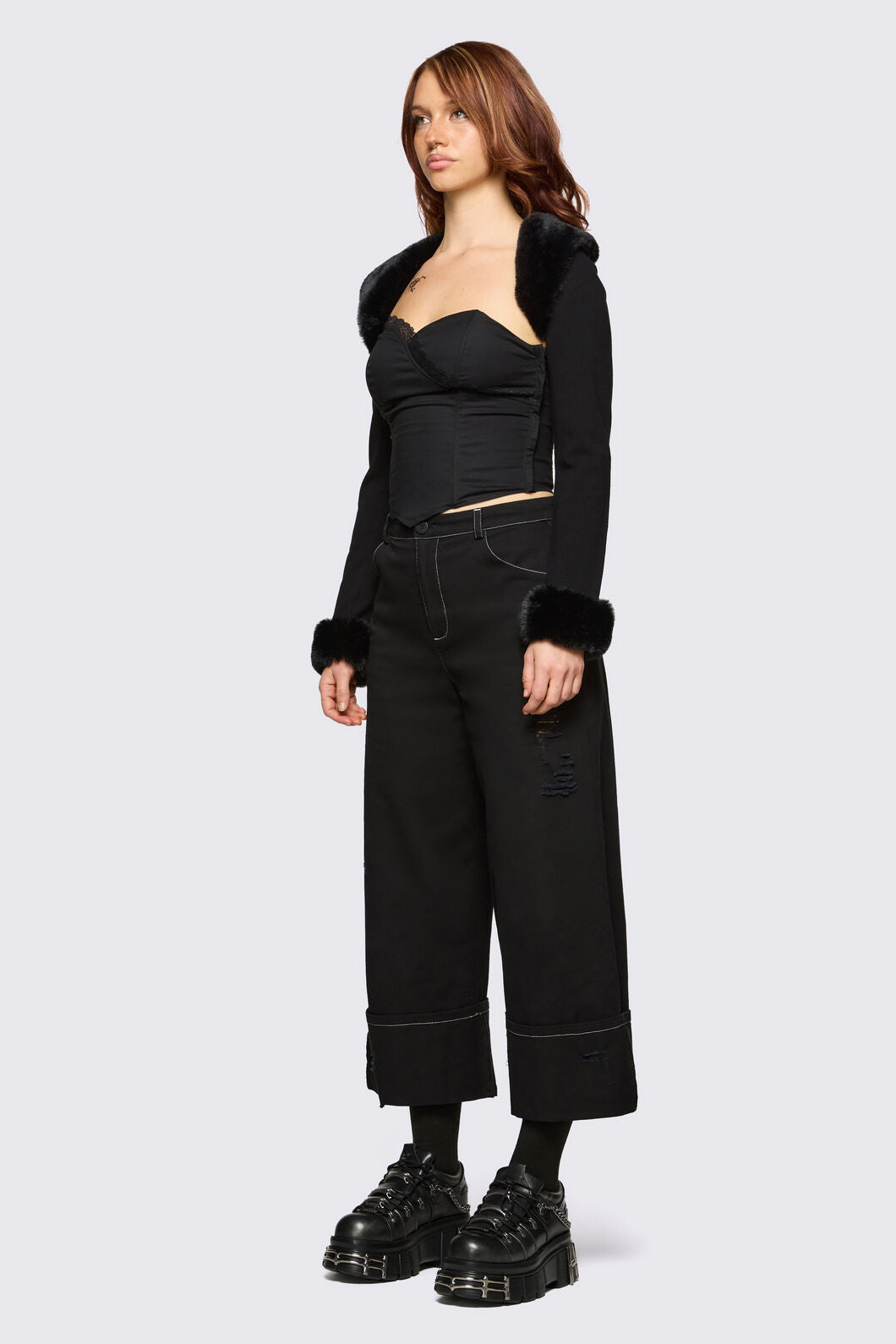 Dangerfield - Cindy Trim Sleeves - black