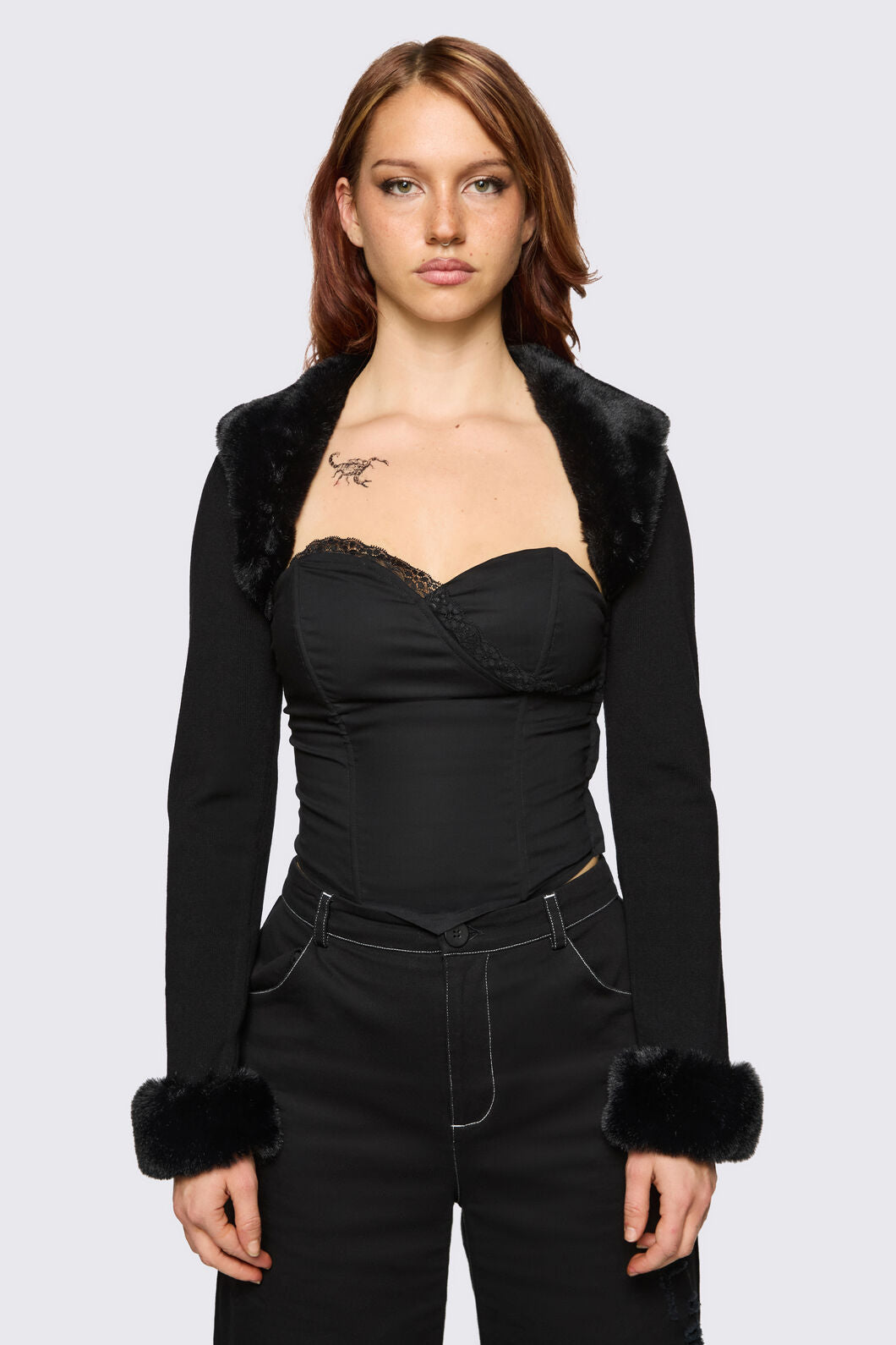 Dangerfield - Cindy Trim Sleeves - black