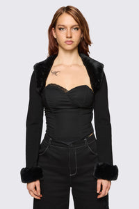 Dangerfield - Cindy Trim Sleeves - black