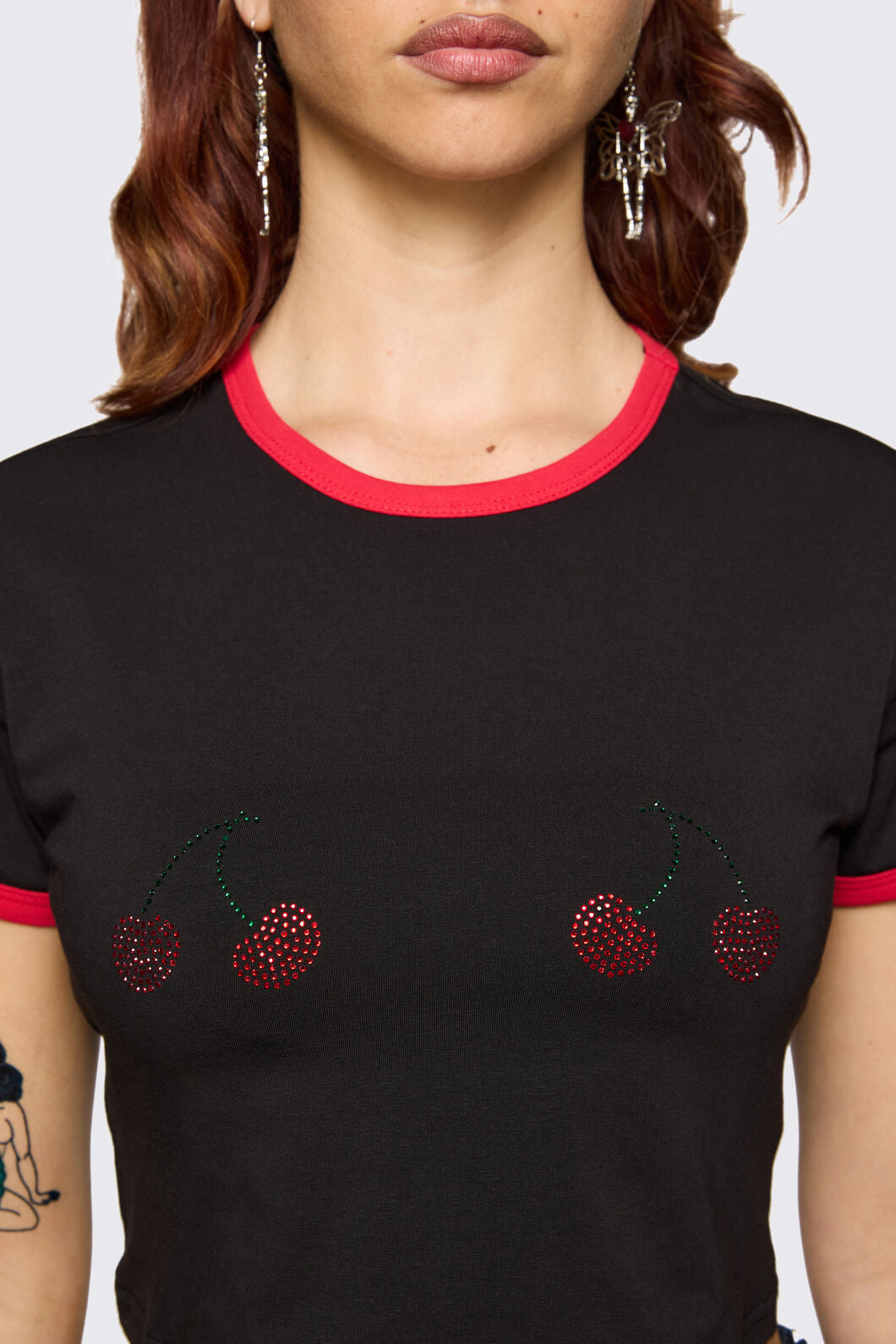 Dangerfield - Delulu Cropped Tee - black