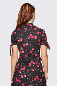 Dangerfield - Delulu Print Blouse - black