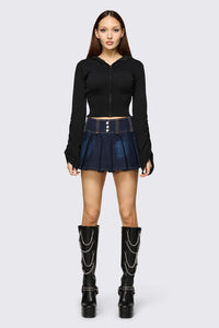 Dangerfield - Delulu Hood Cardigan - black