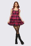 Dangerfield - Dizzy Lacey Mini Dress - red