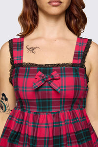 Dangerfield - Dizzy Lacey Mini Dress - red