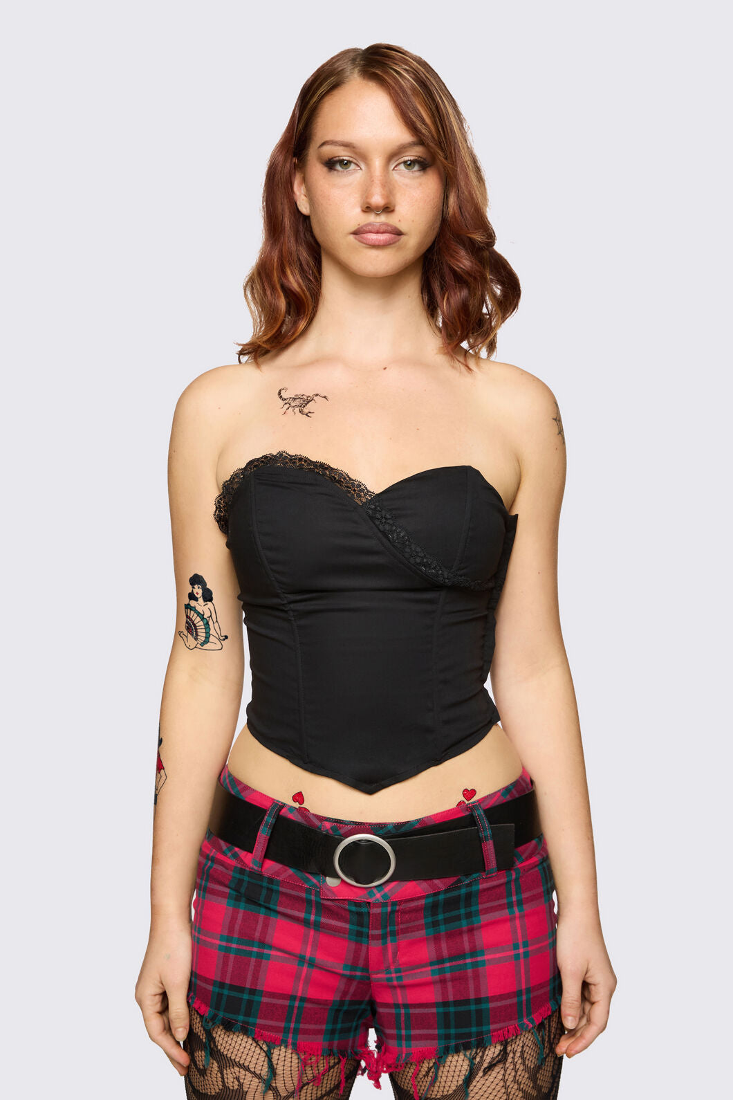 Dangerfield - Underdog Lacey Corset - black
