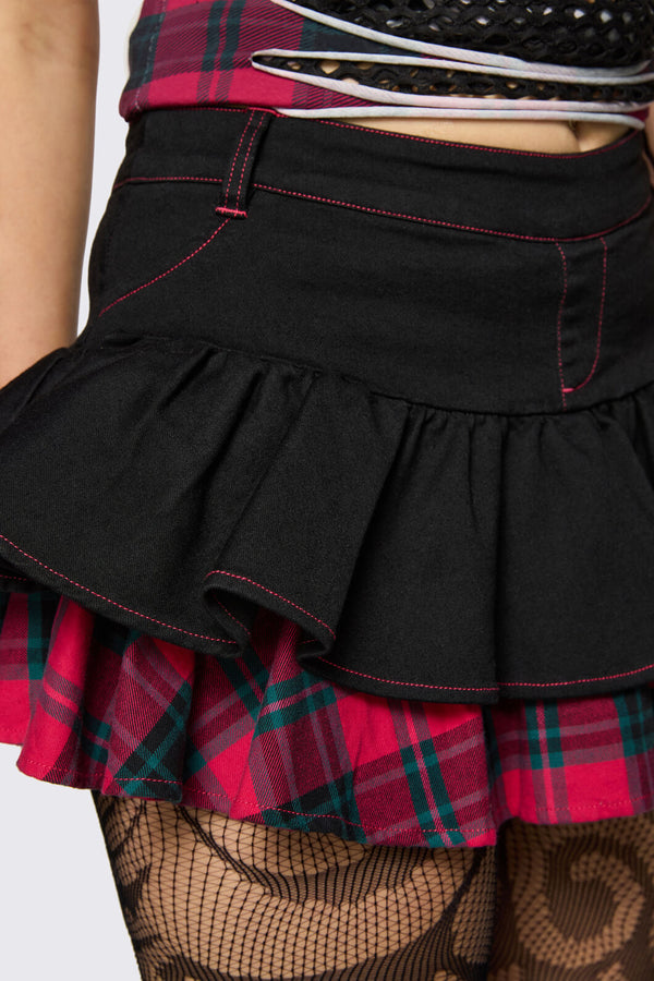 Dangerfield - Dizzy Layered Skort - black-red