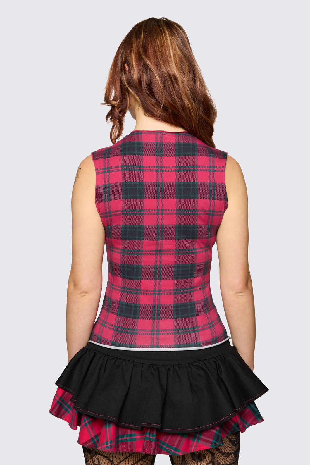Dangerfield - Dizzy Distressed Tank - red