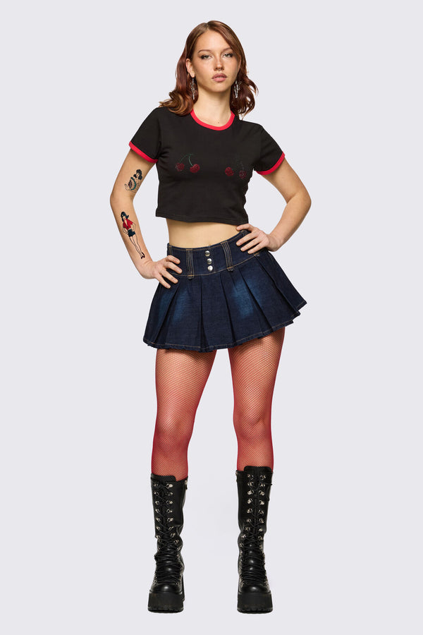 Dangerfield - Dizzy Denim Skort - navy