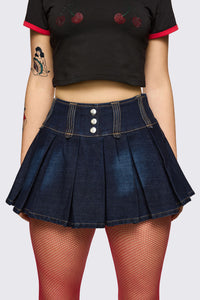 Dangerfield - Dizzy Denim Skort - navy