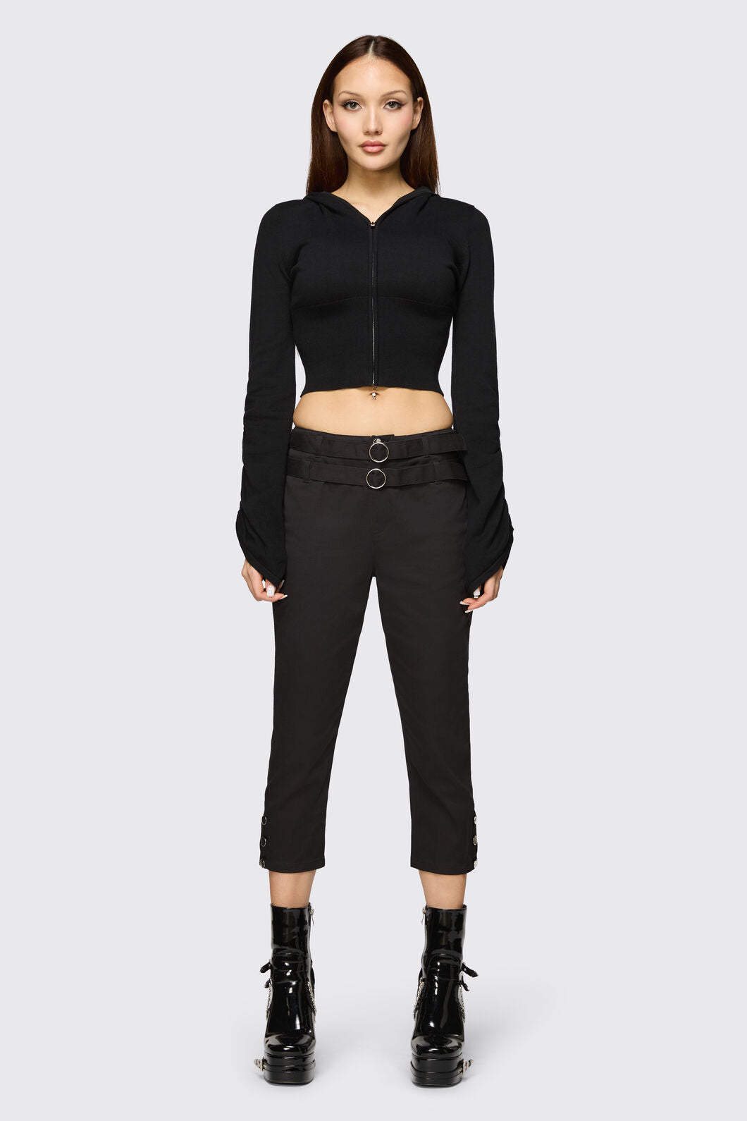 Dangerfield - Underdog Punk Capri Pant - black