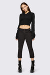 Dangerfield - Underdog Punk Capri Pant - black