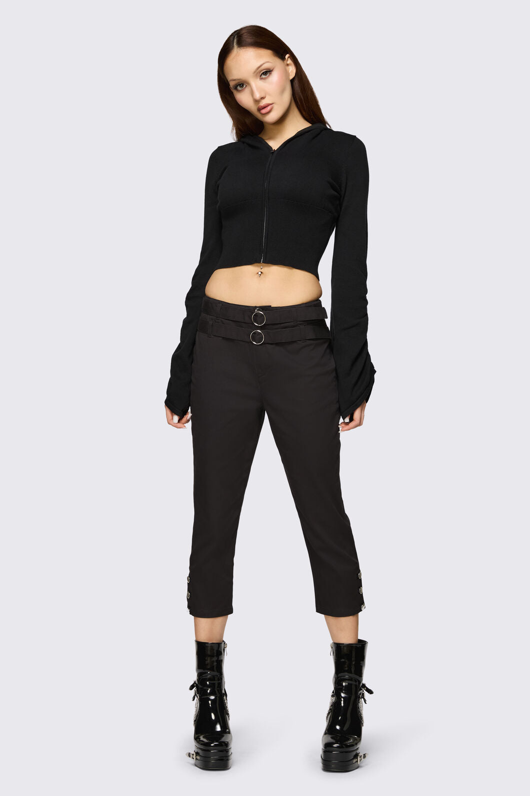 Dangerfield - Underdog Punk Capri Pant - black