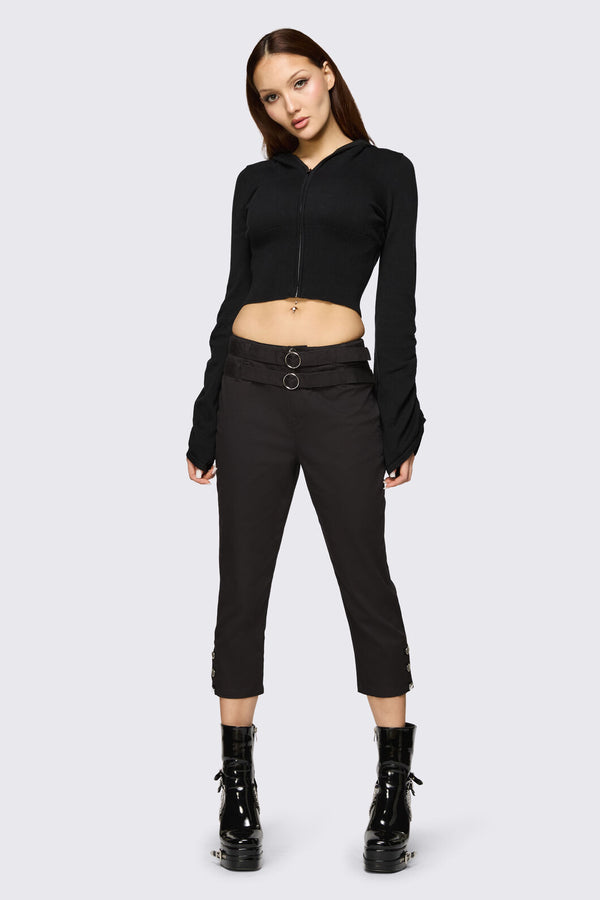 Dangerfield - Underdog Punk Capri Pant - black