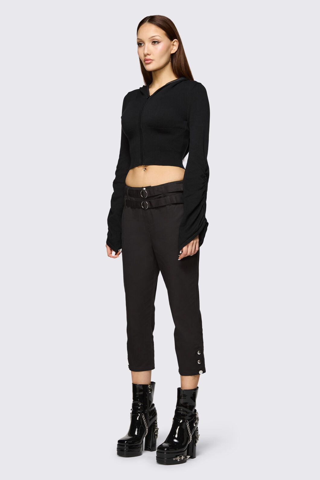 Dangerfield - Underdog Punk Capri Pant - black