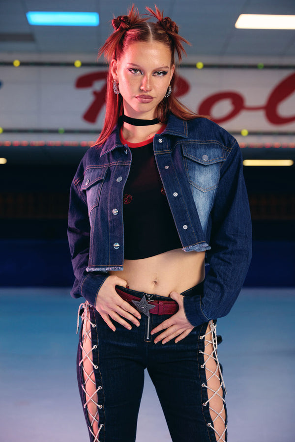 Dangerfield - Dizzy Denim Jacket - navy