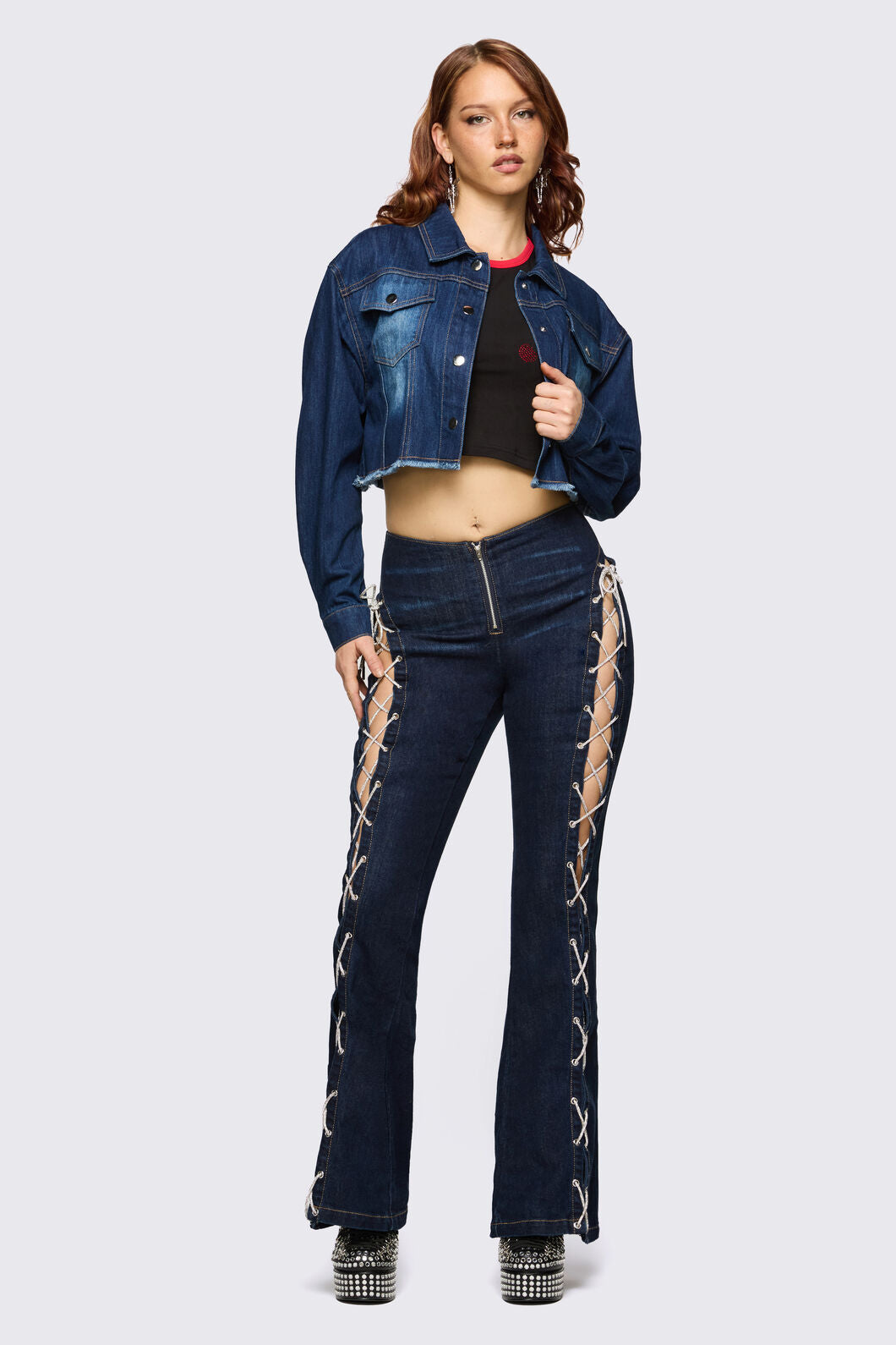 Dangerfield - Dizzy Denim Jacket - navy