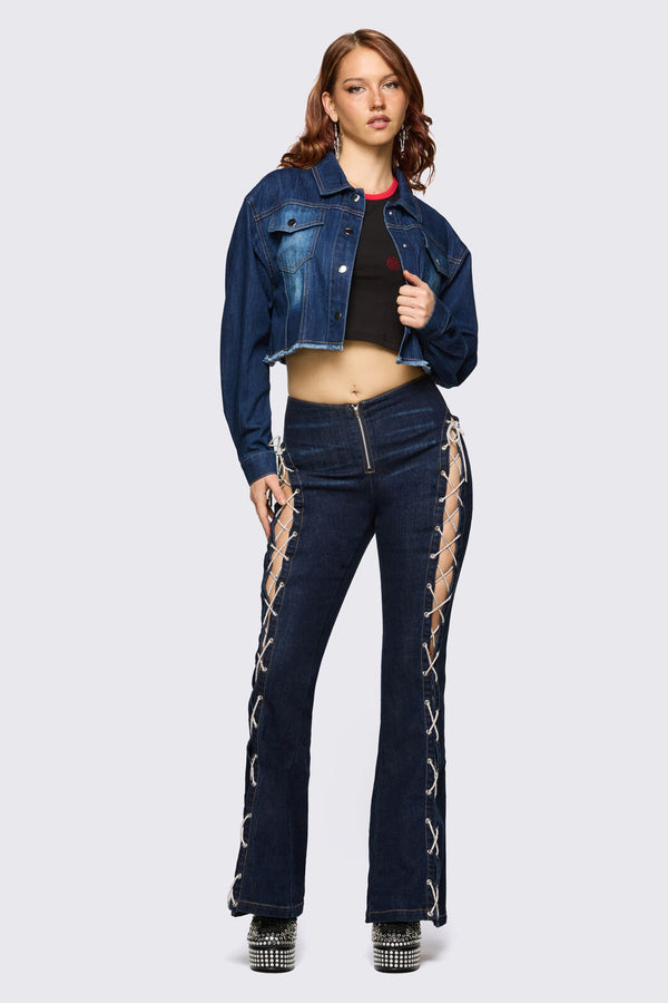 Dangerfield - Dizzy Denim Jacket - navy