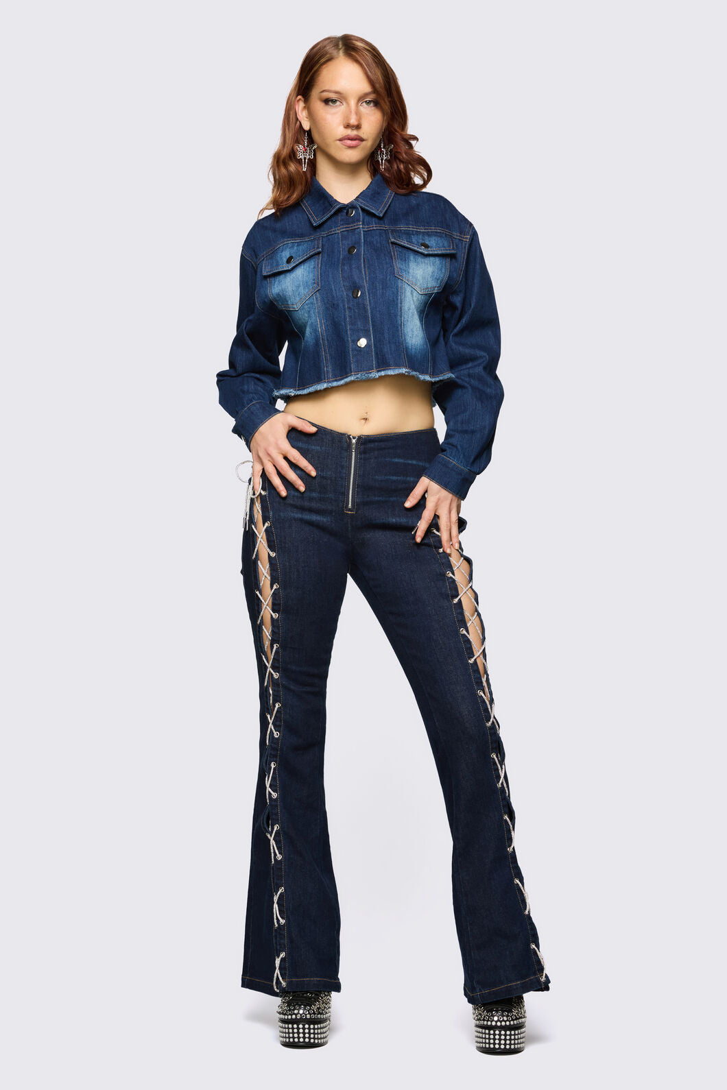 Dangerfield - Dizzy Denim Jacket - navy