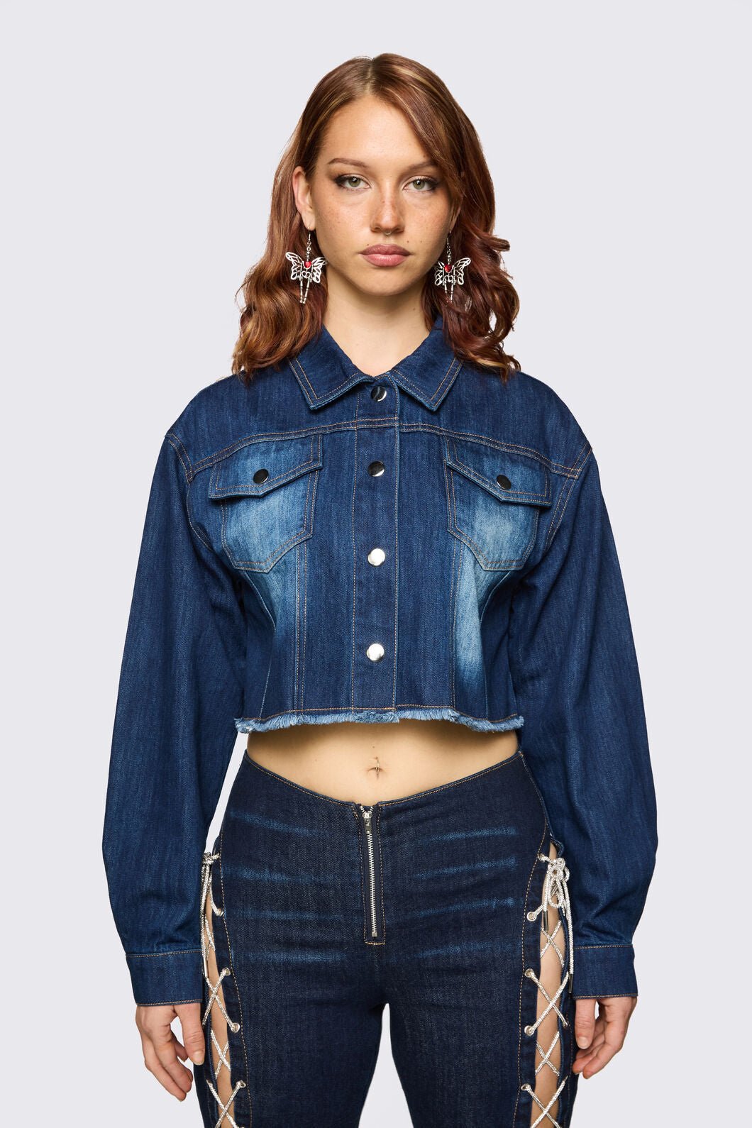 Dangerfield - Dizzy Denim Jacket - navy
